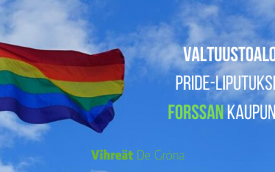 Valtuustoaloite Pride-liputuksesta Forssan kaupungissa