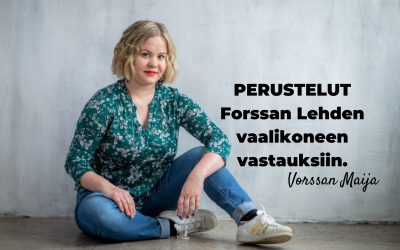 Perustelut Forssan Lehden vaalikoneen vastauksiin