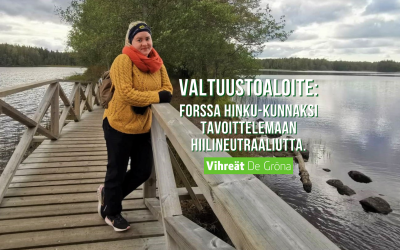 Valtuustoaloite: Forssa kohti hiilineutraaliutta